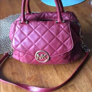 Red Michael Kors Purse
